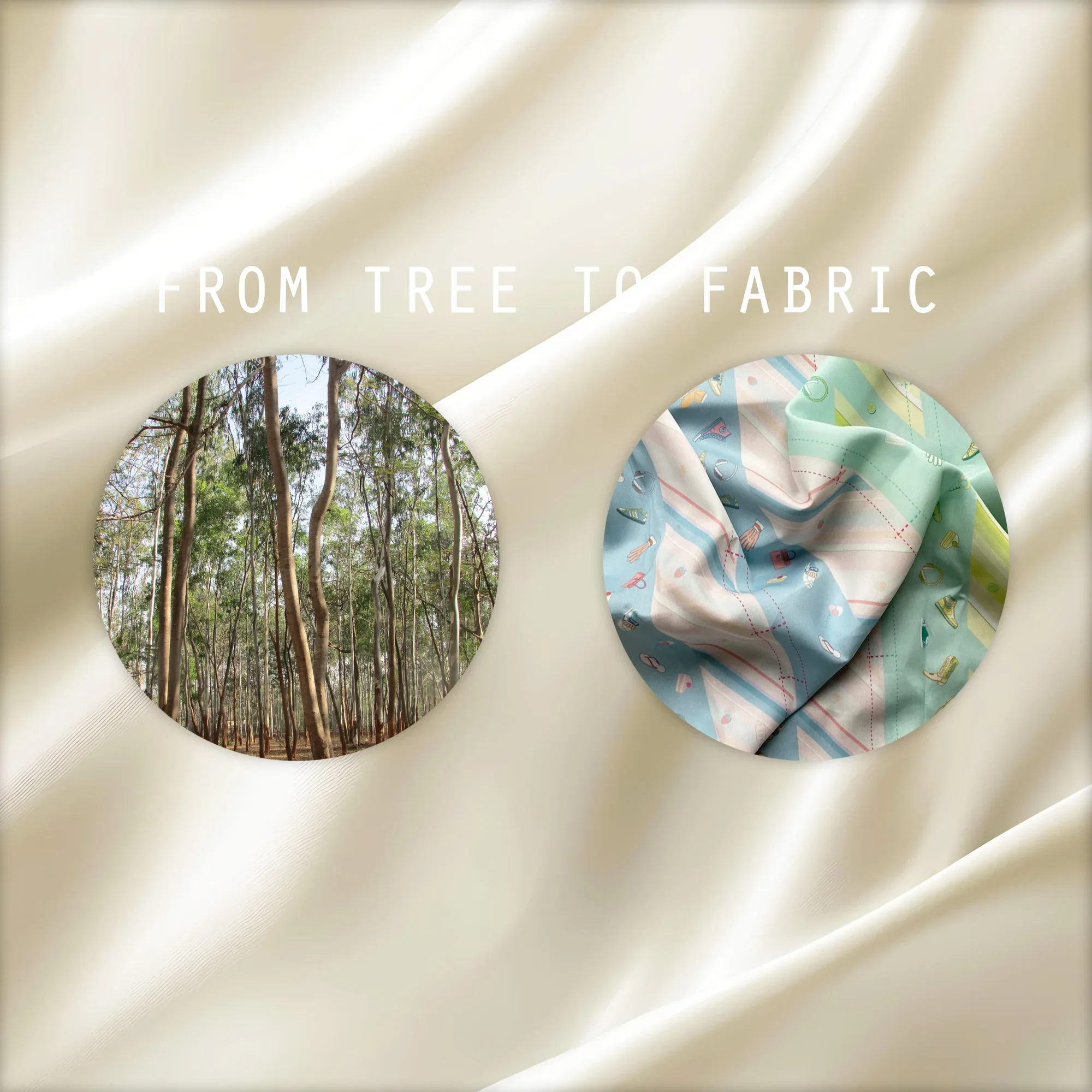 TENCEL Lyocell made from wood pulp for sustainable fashion