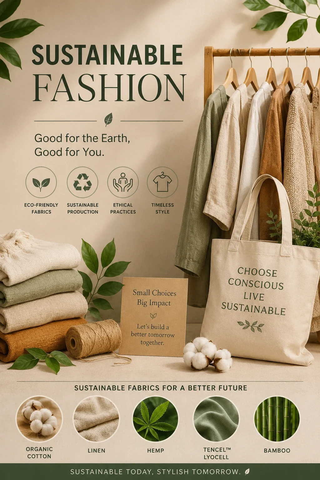 Sustainable Indian fashion using natural eco-conscious materials